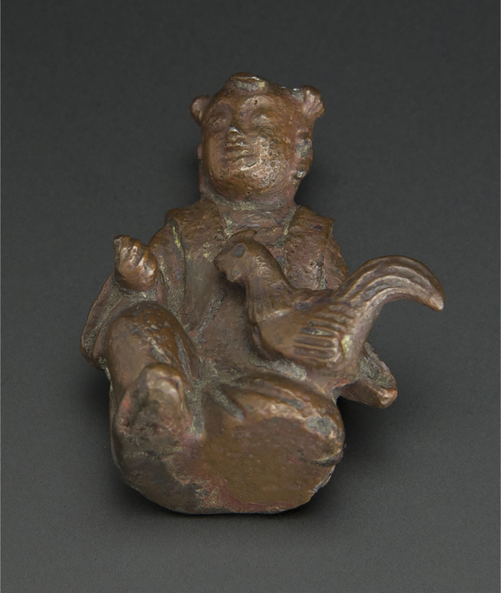 新作安い明 銅雕童子像 中国 古美術 その他