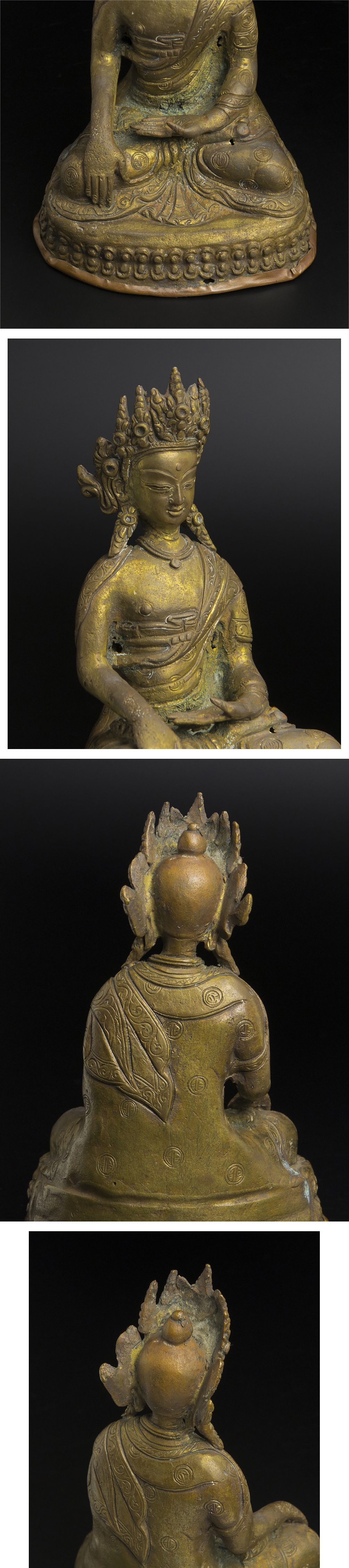 【国産大人気】17世紀 銅釈迦摩尼佛造像 共箱 铜释迦摩尼佛造像　仏像 古美術 仏像