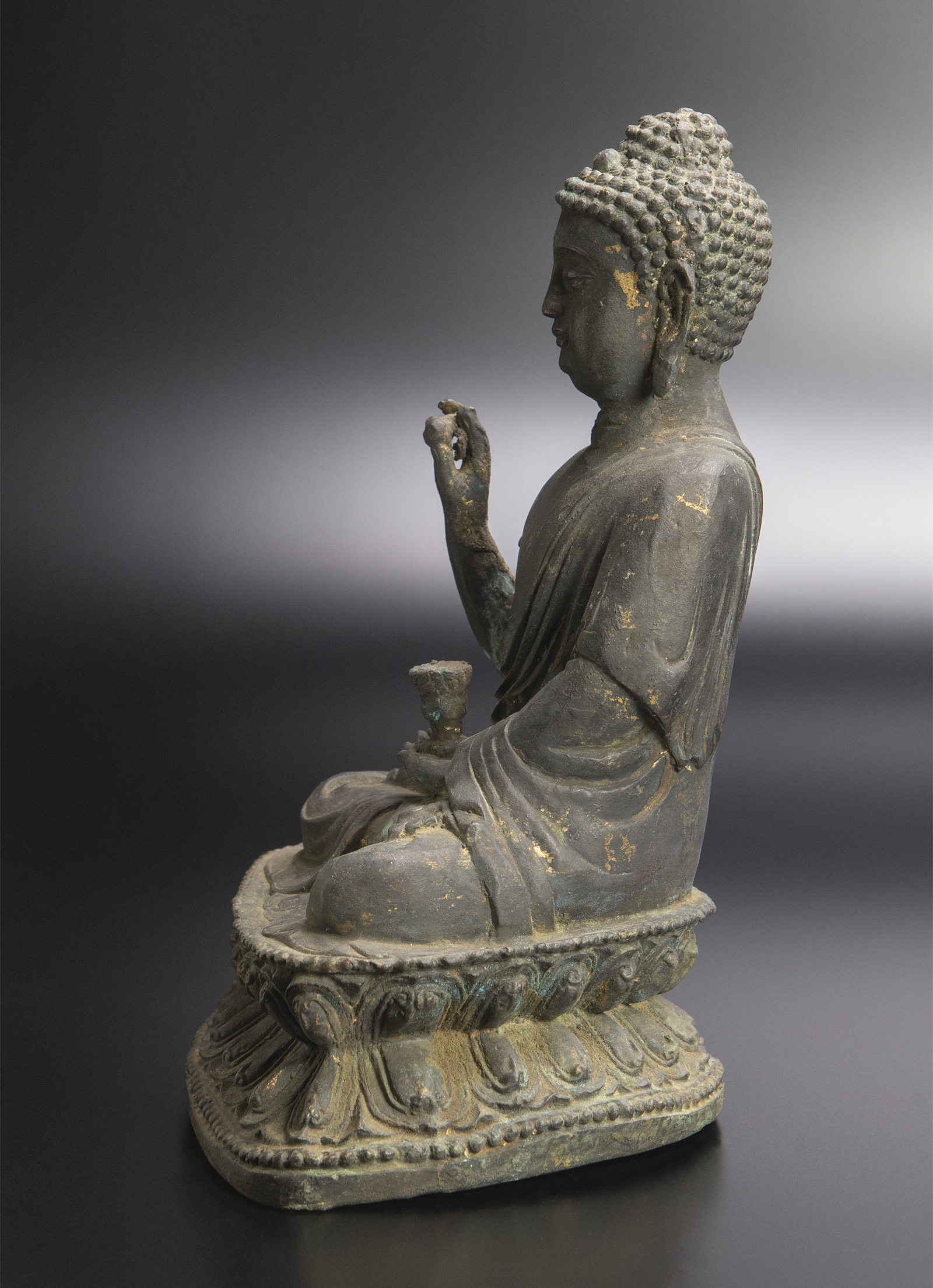 新品正規店明 銅释迦牟尼佛坐像 中国 古美術 仏像 仏像