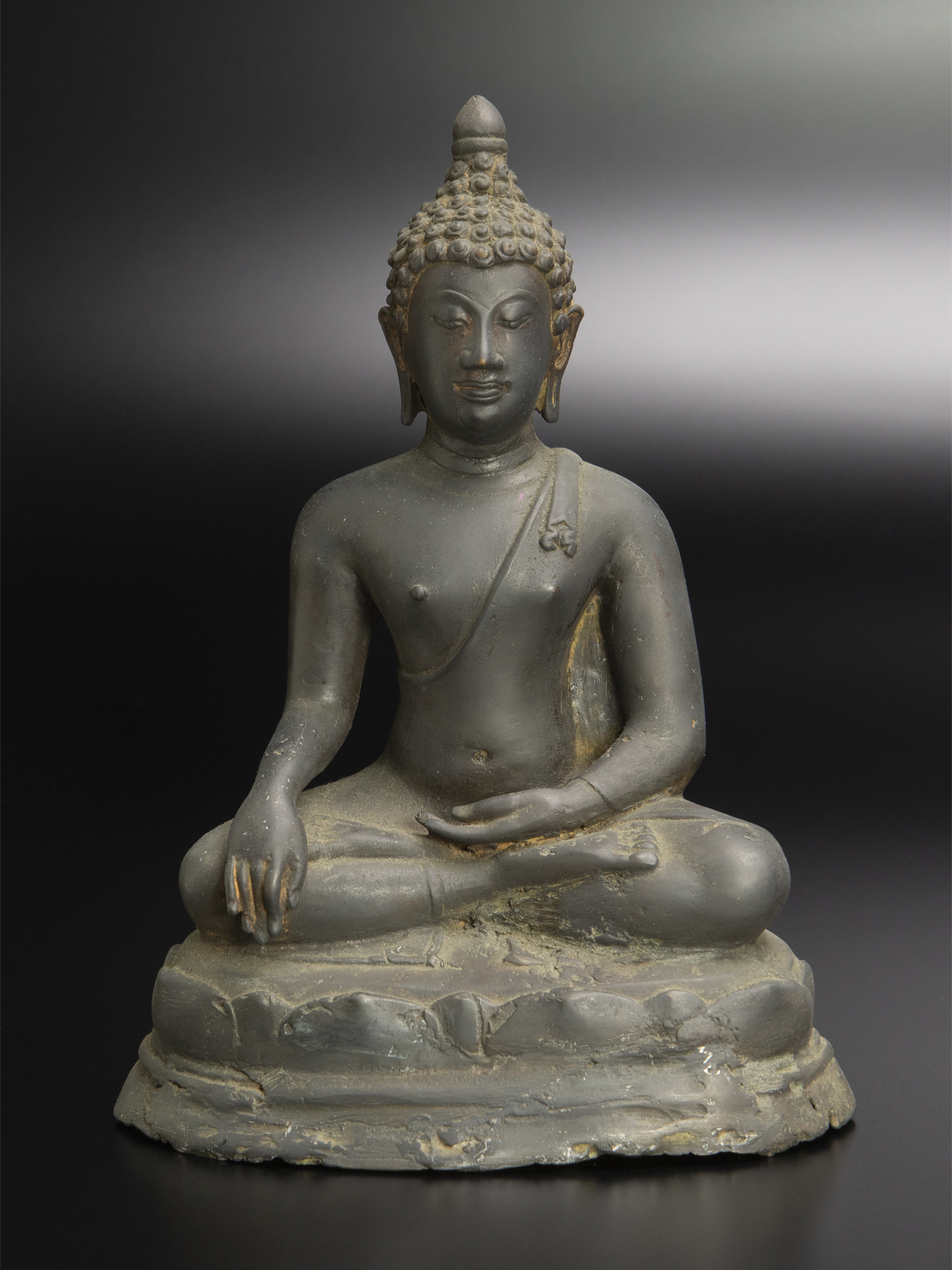 セール202417〜18世紀 泰国 銅佛坐像 古美術 仏像