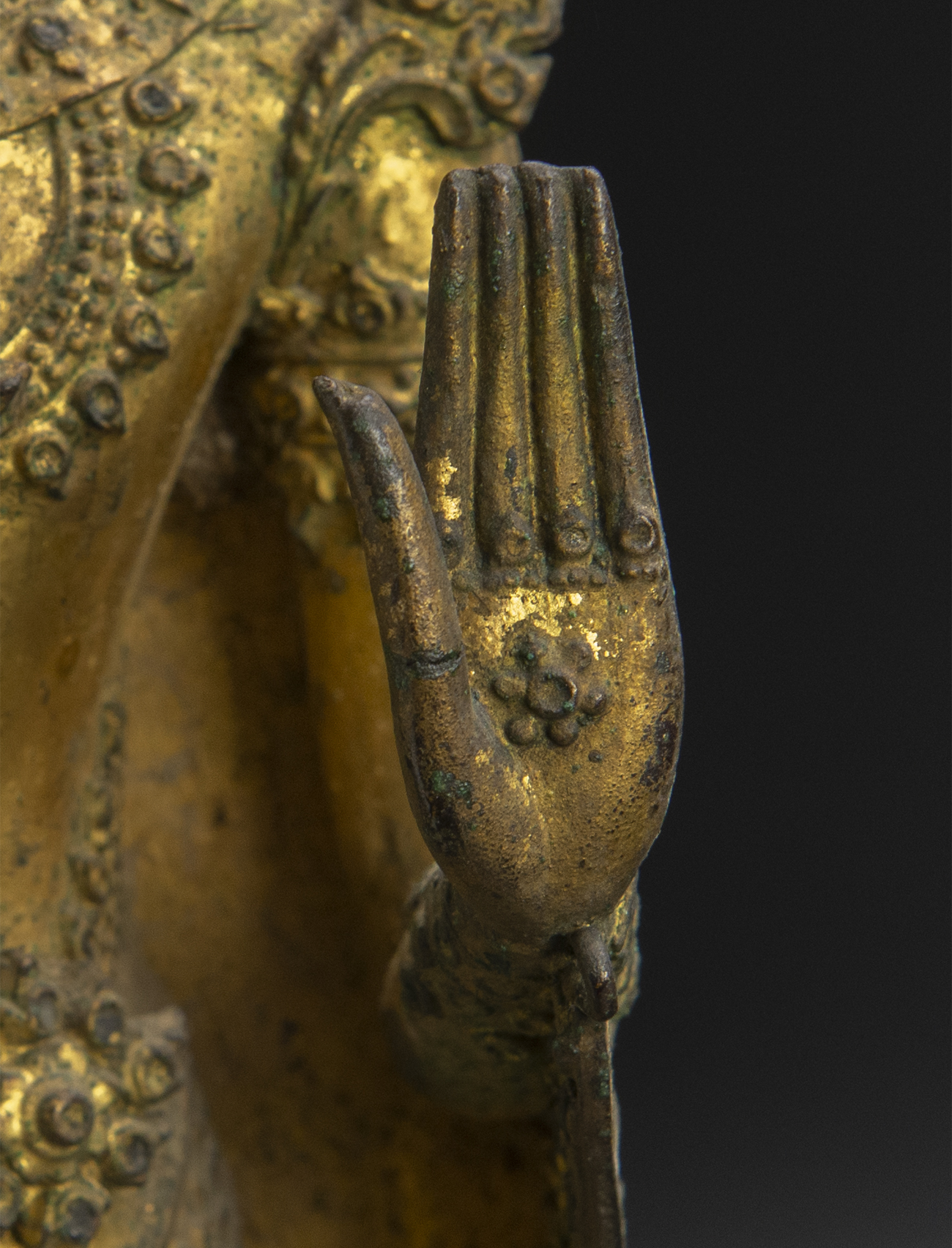 再再販18〜19世紀 泰国 銅鎏金宝冠佛立像 タイ 仏像 古美術 thai, rattanakosin period, 18th/19th century 仏像