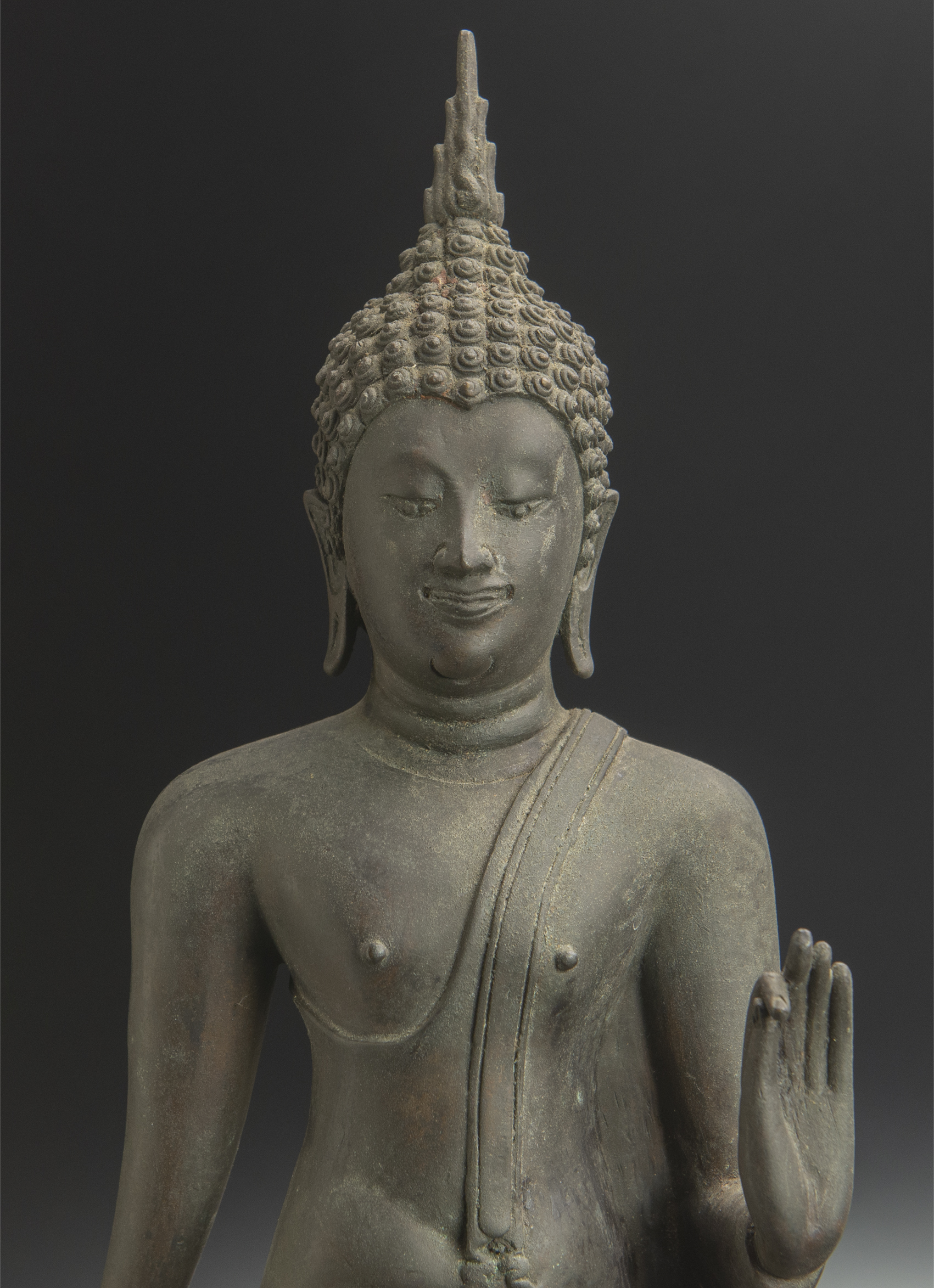 購入格安17〜18世紀 泰国 銅遊行仏 タイ 仏像 古美術 仏像